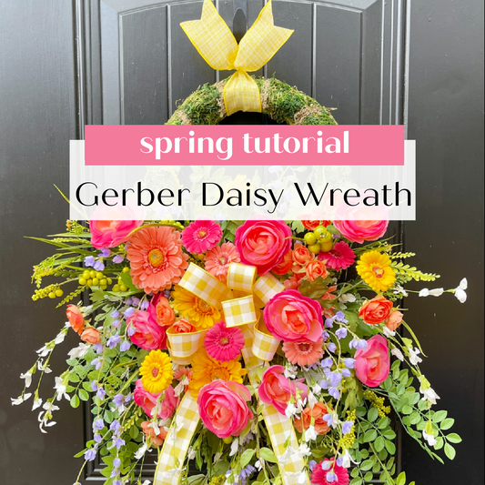 Gerber Daisy Spring Wreath