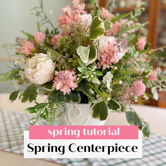 Spring Centerpiece with Peonies