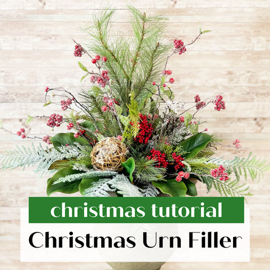 How to make a Christmas urn filler