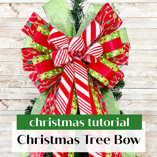 DIY Christmas Tree Bow