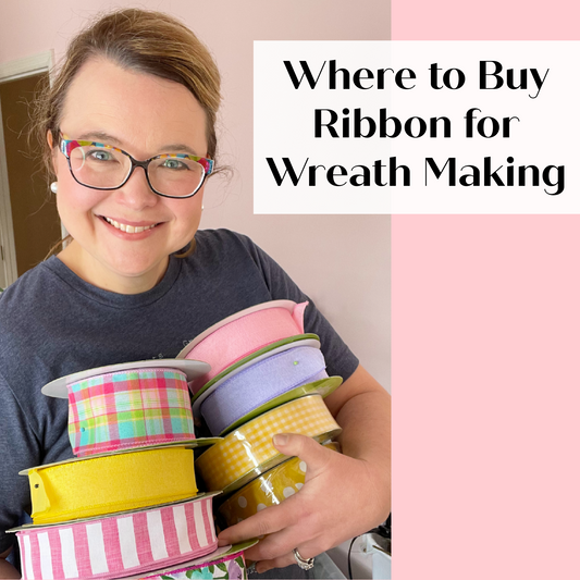 Where to Buy Ribbon for Wreath Making {FREE Resource}